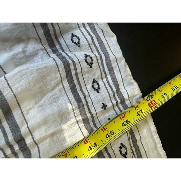 Roller Rabbit Odelle Dress Sleeveless Geometric Stripe Cotton Gray White Size XL - Picture 12 of 12